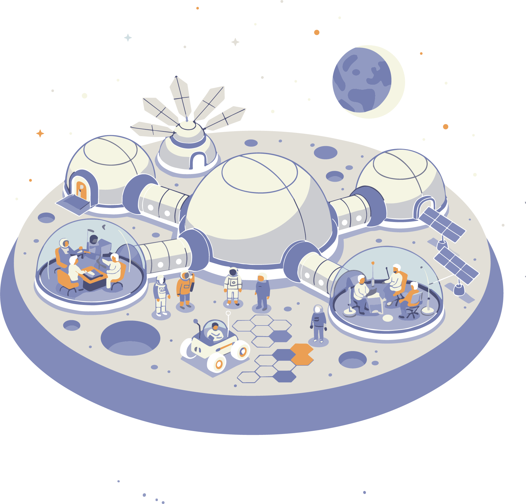 Moonbase illustration